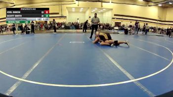 285 lbs Semifinal - Joel Simon, Cornerstone University vs Scott Smith, Adrian NCAA