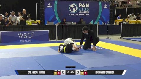 Edison Lou Salonga vs Zac Joseph Shaffi 2025 Pan Kids Jiu-Jitsu IBJJF Championship