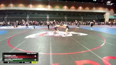 150 lbs Cons. Round 1 - Hayden Honeycutt, Nevada Union vs Redden Lym, Lakeview High School