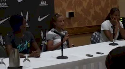 2004 Olympic Champ Joanna Hayes talks about running as a mom at 2012 US Olympic Trials