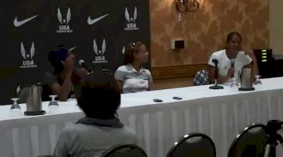 Ginnie Crawford, Kellie Wells, and Joanna Hayes talk about how the 100H is the toughest event at 2012 US Olympic Trials