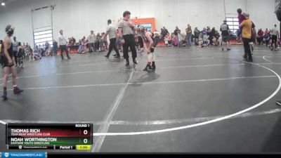 80 lbs Round 1 - Noah Worthington, Eastside Youth Wrestling vs Thomas Rich, Team Bear Wrestling Club