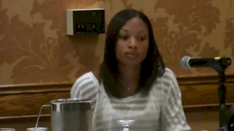 Allyson Felix discusses 100,200 double at the 2012 US Olympic Trials