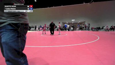 120 lbs Quarters - Juliette Hicks, NM vs Cara Prock, OK