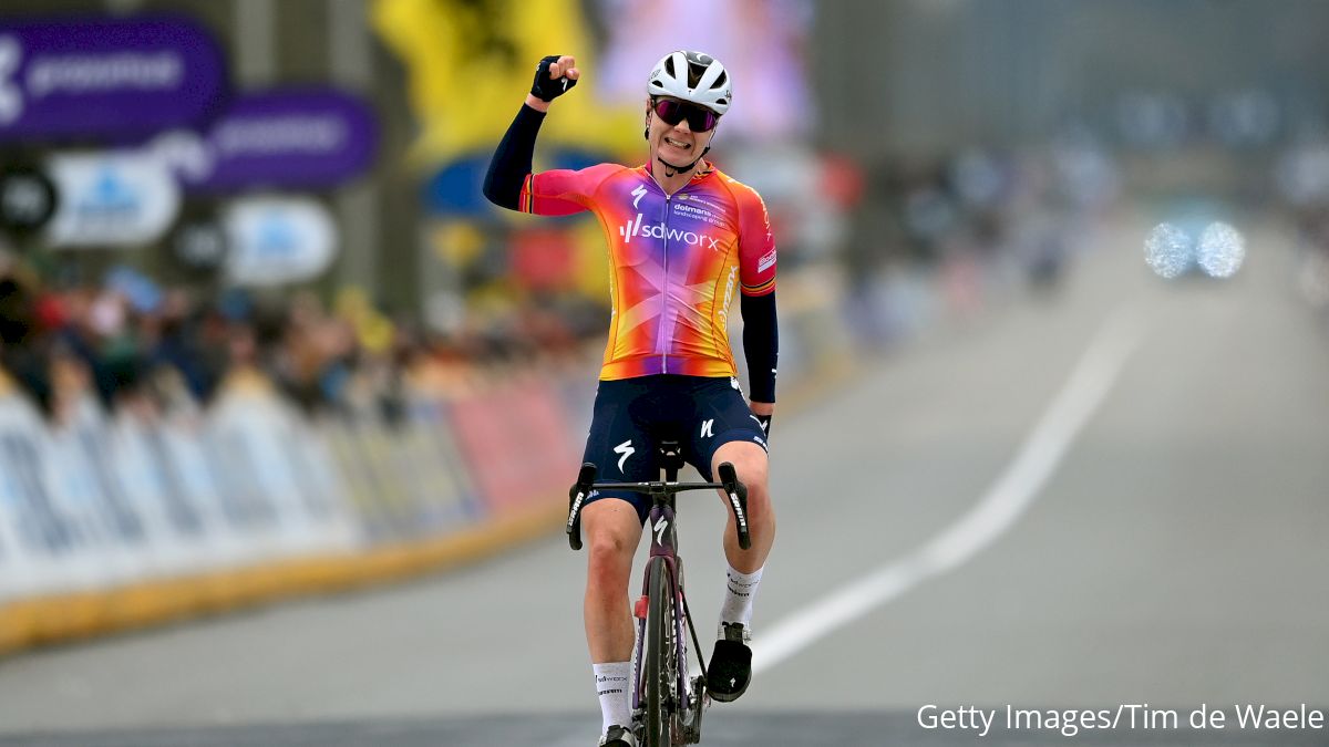 Kopecky Becomes Second Woman To Win Tour Of Flanders In Back-To-Back Years