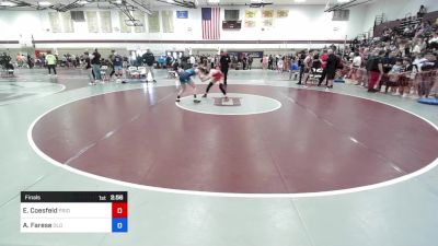 127 lbs Final - Emma Coesfeld, Pride Wrestling vs Adriana Farese, Old Bridge Wrestling Club