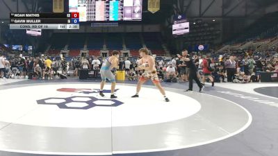 215 lbs Cons. Rd Of 16 - Noah Mathis, Kansas vs Gavin Muller, Iowa