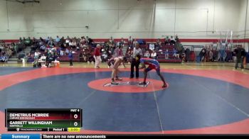 145 lbs Round 2 - Garrett Willingham, Hartselle vs Demetrius Mcbride, Carver Birmingham