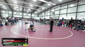 190 lbs Quarterfinal - Logan Allen, West Jordan vs Brayden Evans, Beaver
