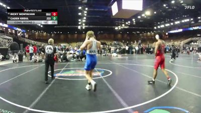 150 lbs Cons. Round 3 - Caden Krsul, Jesuit vs Ricky Montalvan, Doral Academy