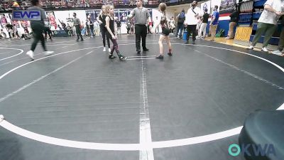 67 lbs Rr Rnd 2 - Alicen Quillin, Chickasha Youth Wrestling vs Caroline Clark, Norman North