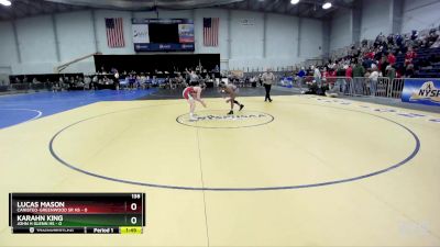 138 lbs Round 3 (3 Team) - Karahn King, John H Glenn HS vs Lucas Mason, Canisteo-Greenwood Sr HS