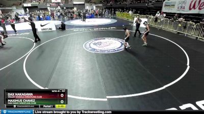 92 lbs Cons. Round 4 - Maximus Chavez, Mad Dawg Wrestling Club vs Dax Nakagawa, Valley Vandals Wrestling Club