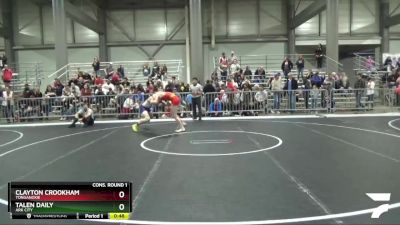 135 lbs Cons. Round 1 - Clayton Crookham, Tonganoxie vs Talen Daily, Ark City