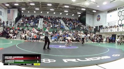 126 lbs 1st Place Match - Archer Anderson, Clarkston (MI) vs Garrison Weisner, Clay (Oregon)