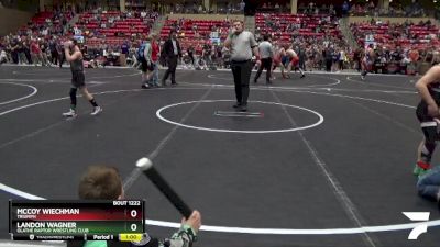 67 lbs Cons. Round 2 - McCoy Wiechman, Triumph vs Landon Wagner, Olathe Raptor Wrestling Club