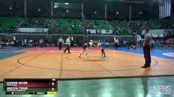 182 lbs Quarterfinal - Cooper Hilyer, Fort Payne vs Weston Tossie, Mortimer Jordan HS