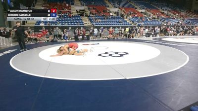 190 lbs Cons. Rd Of 64 - Jaxon Hamilton, Arizona vs Gideon Carlisle, Arkansas