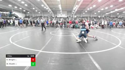 170 lbs Consi Of 64 #2 - Kaleb Wright, NJ vs Michael Rivetti, VA