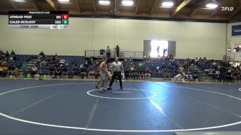 133 lbs Cons. Semi - Atridad Feizi, Menlo College vs Caleb McElroy, Cal State Bakersfield