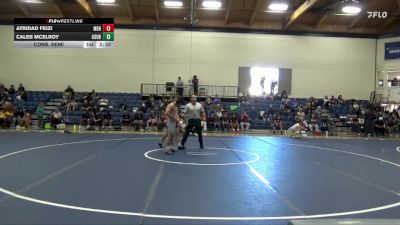 133 lbs Cons. Semi - Atridad Feizi, Menlo College vs Caleb McElroy, Cal State Bakersfield
