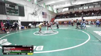 190 lbs Champ. Round 3 - Malachi Lutu, Burroughs vs Roberto Villanueva, Penninsula