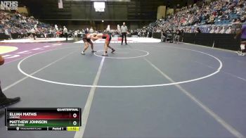 5A-215 lbs Quarterfinal - Elijah Mathis, Lansing vs Matthew Johnson, Great Bend