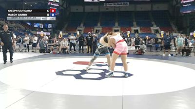 215 lbs Cons. Rd Of 16 - Joseph Giordano, New Jersey vs Mason Garno, Ohio