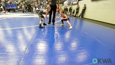 52 lbs Round Of 16 - Brylen Buckner, Weatherford Youth Wrestling vs Teller Crane, Shelton Wrestling Academy