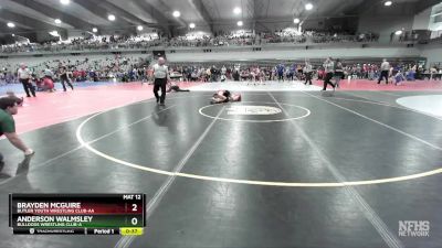 120 lbs Cons. Round 3 - Brayden Mcguire, Butler Youth Wrestling Club-AA vs Anderson Walmsley, Bulldogs Wrestling Club-A