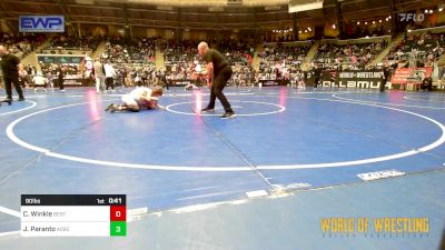 90 lbs Quarterfinal - Chase Winkle, Best Trained Wrestling vs Jax Paranto, All I See Is Gold Academy