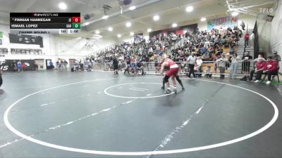 175 lbs Champ. Round 1 - Ismael Lopez, Gabrielino vs Finnian Hannegan, JSerra