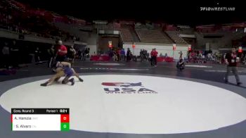 120 lbs Cons. Round 3 - Santino Alvaro, California vs Ali Hamzia, Brawlers Wrestling Club