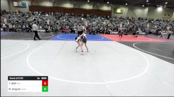 130 lbs Consi Of 8 #2 - Braiden Hall, Roseburg May Club vs Jack Burdick, Carbon WC