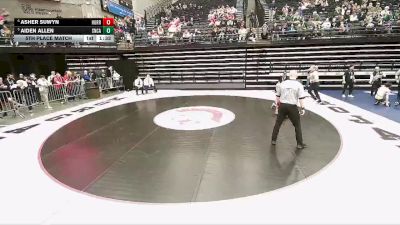 4A 120 lbs 5th Place Match - Asher Suwyn, Hurricane vs Aiden Allen, Snow Canyon