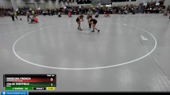 105 lbs Cons. Round 3 - Angelina French, Spartan Mat Club vs Chloe Sheffield, Iowa