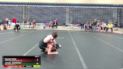 110 lbs Round 3 (6 Team) - Talon Heck, Terps East Coast Elite vs Chase Janawsky, Wolfpack WC