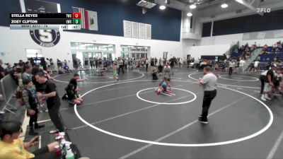 75 lbs Cons. Semi - Zoey Clifton, Legacy Wrestling Center vs Stella Reyes, Threshold Wrestling Club