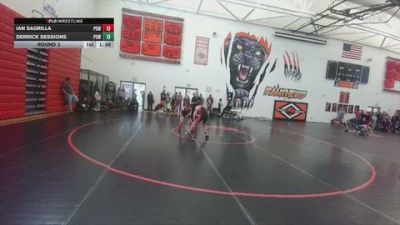 94-97 lbs Round 3 - Derrick Sessions, Powell Middle School vs Ian Sagrilla, Powell Middle School