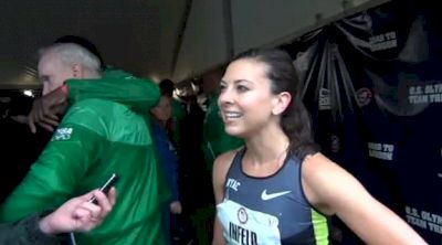 Maggie Infeld third in first heat of 800 talks running 8:15 double at 2012 U.S. Olympic Trials