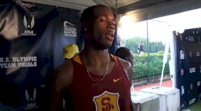 Josh Mance after 400 first round at the 2012 Olympic Trials