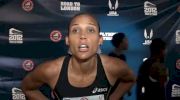 LoLo Jones after 100H first round after 800 first round at the 2012 US Olympic Trials