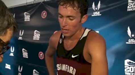 Chris Derrick after 4th place finish at 2012 US Olympic Trials