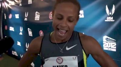 Joanna Hayes 2004 Oly Champ 100H feeling the nerves at 2012 US Olympic Trials
