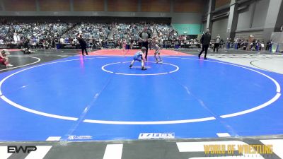 49 lbs Consi Of 16 #2 - Michael Cawthorne, Tiger Trained Wrestling vs Lev Heist-Levine, Bozeman Wrestling Club