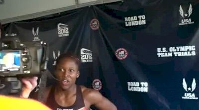 Lauryn Williams showing she can still run 100m at 2012 US Olympic Trials