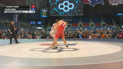 285 lbs Champ. Rd Of 64 - Jesziah Hagge, IL vs Caleb Luker, AR