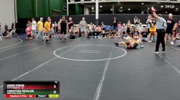 72 lbs Round 7 (8 Team) - Christian Ressler, Wrecking Crew vs Aiden Prior, Elite Squeeze