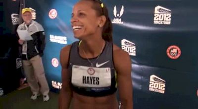 Joanna Hayes retires with pride and satisfaction after 100H semi at the 2012 US Olympic Trials