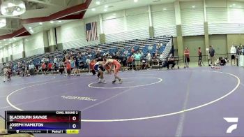 100 lbs Cons. Round 2 - Blackburn Savage, OH vs Joseph Hamilton, IN